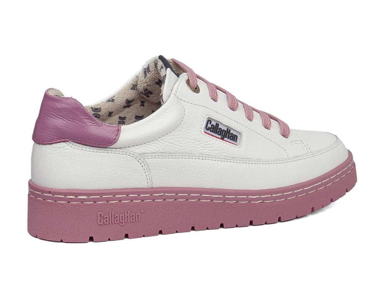 Callaghan_ Deportivo blanco con detalles en rosa - Imagen 3