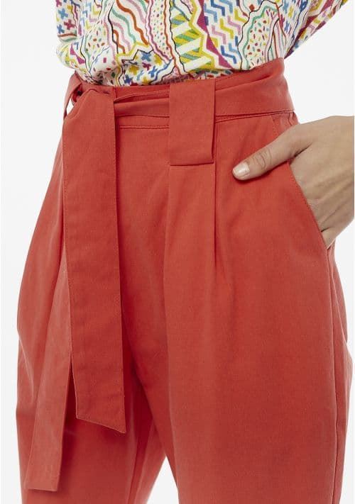 Pantalón sastre naranja con pinzas