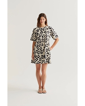 Compañía Fantástica_ Vestido corto estampado dalmatian - Imagen 2