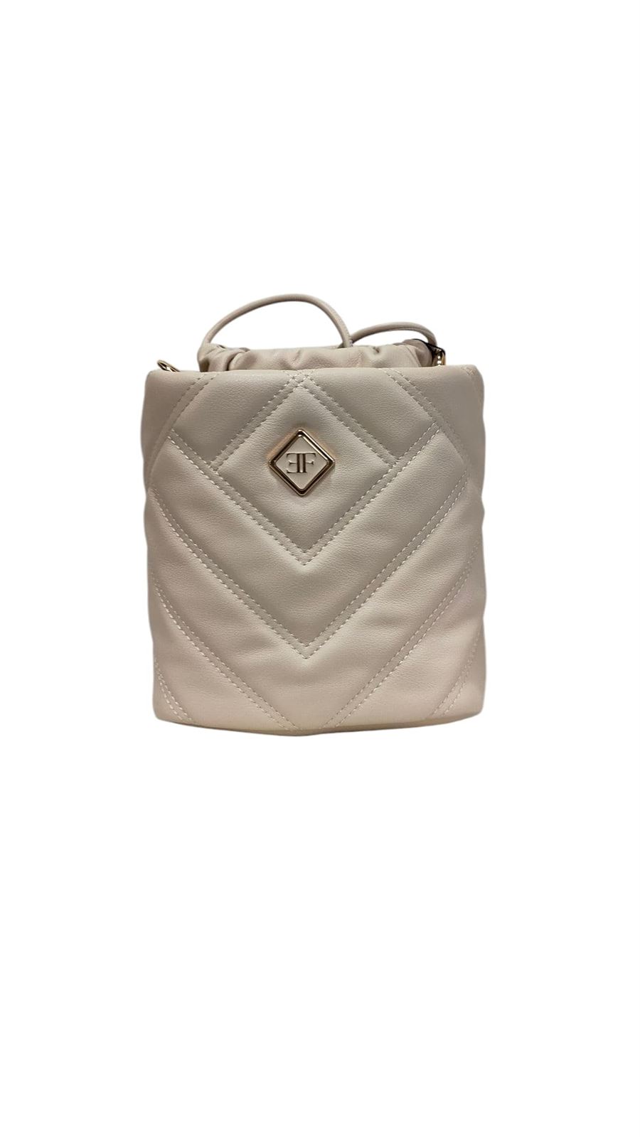 E.FERRI_ Bolso bombonera 1058 beige - Imagen 1