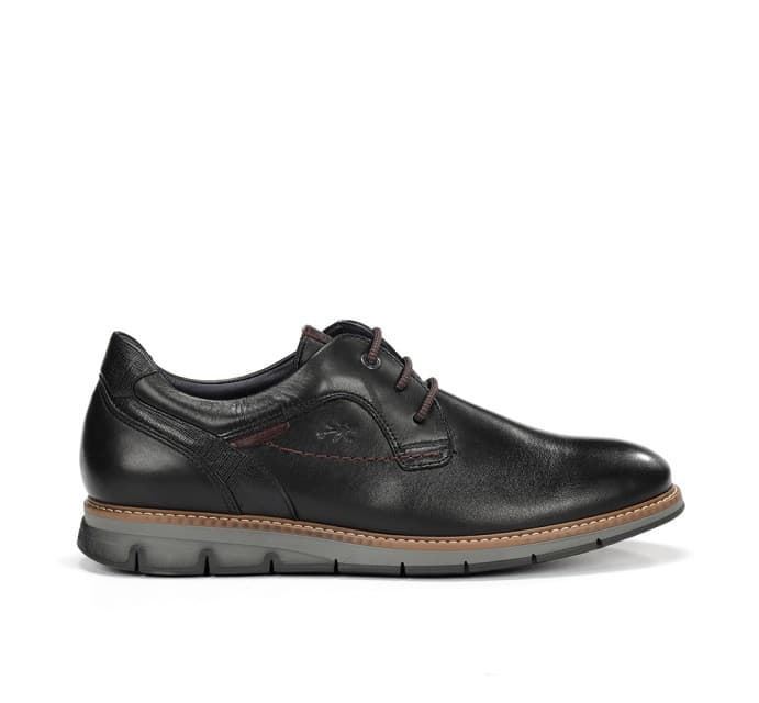 FLUCHOS_Zapato cordones hombre negro - Imagen 1