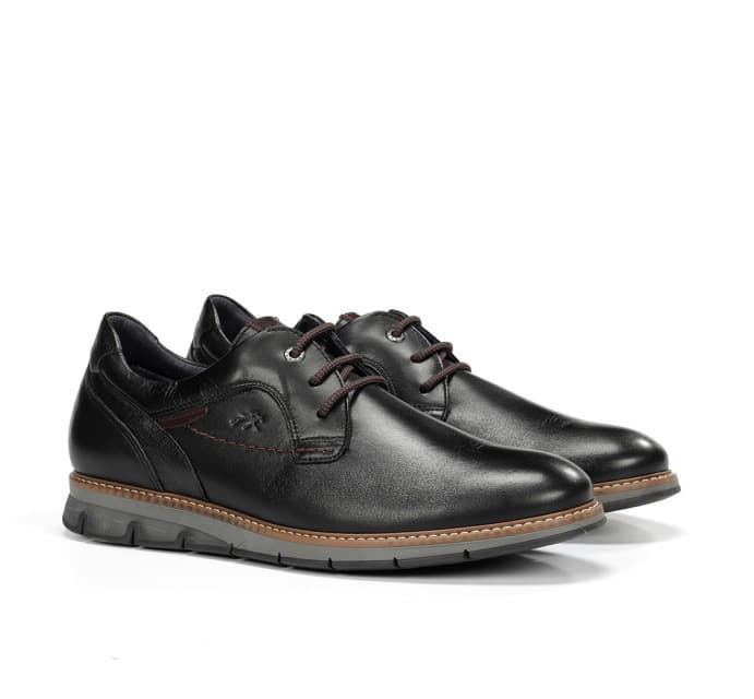 FLUCHOS_Zapato cordones hombre negro - Imagen 2