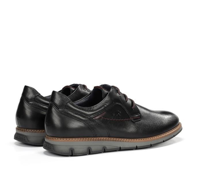 FLUCHOS_Zapato cordones hombre negro - Imagen 3