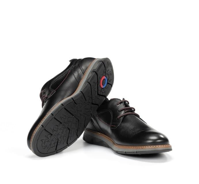 FLUCHOS_Zapato cordones hombre negro - Imagen 4