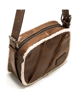 Mtng-Mustang_ Bolso bandolera cuero con pelo - Imagen 2