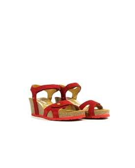 Panama Jack_ Sandalia serraje rojo velcro - Imagen 2