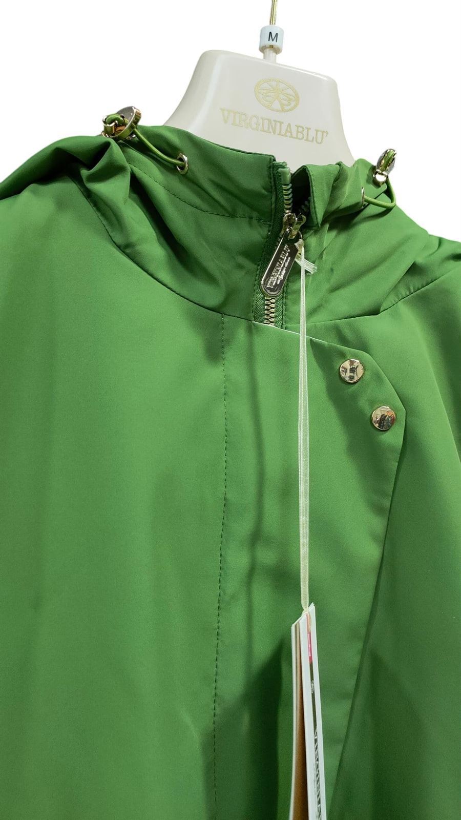 Parka capucha verde - Imagen 2