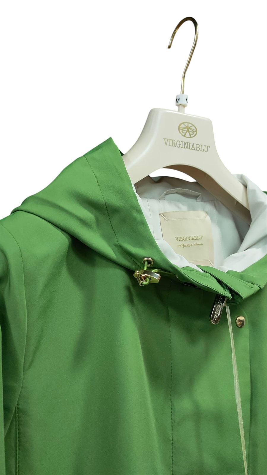 Parka capucha verde - Imagen 4