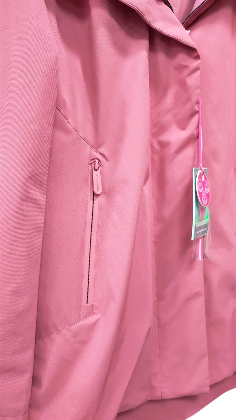 Parka resistente al agua rosa - Imagen 2