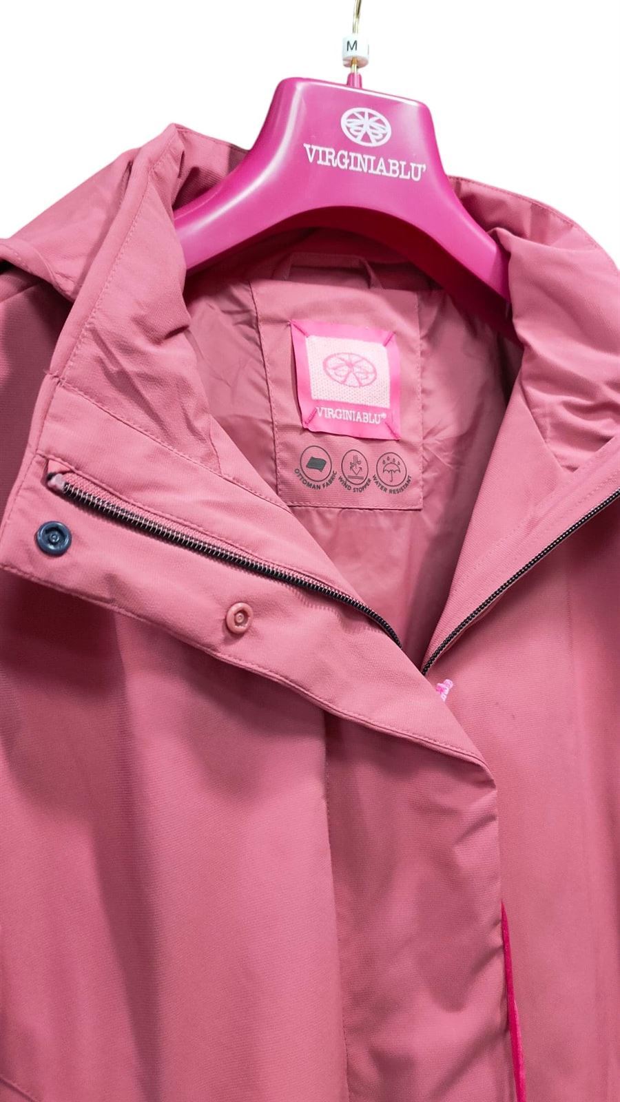 Parka resistente al agua rosa - Imagen 4