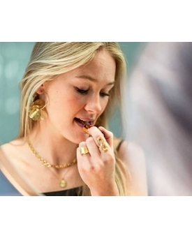 Pendientes elegantes con hojas florales delicadas - Imagen 2