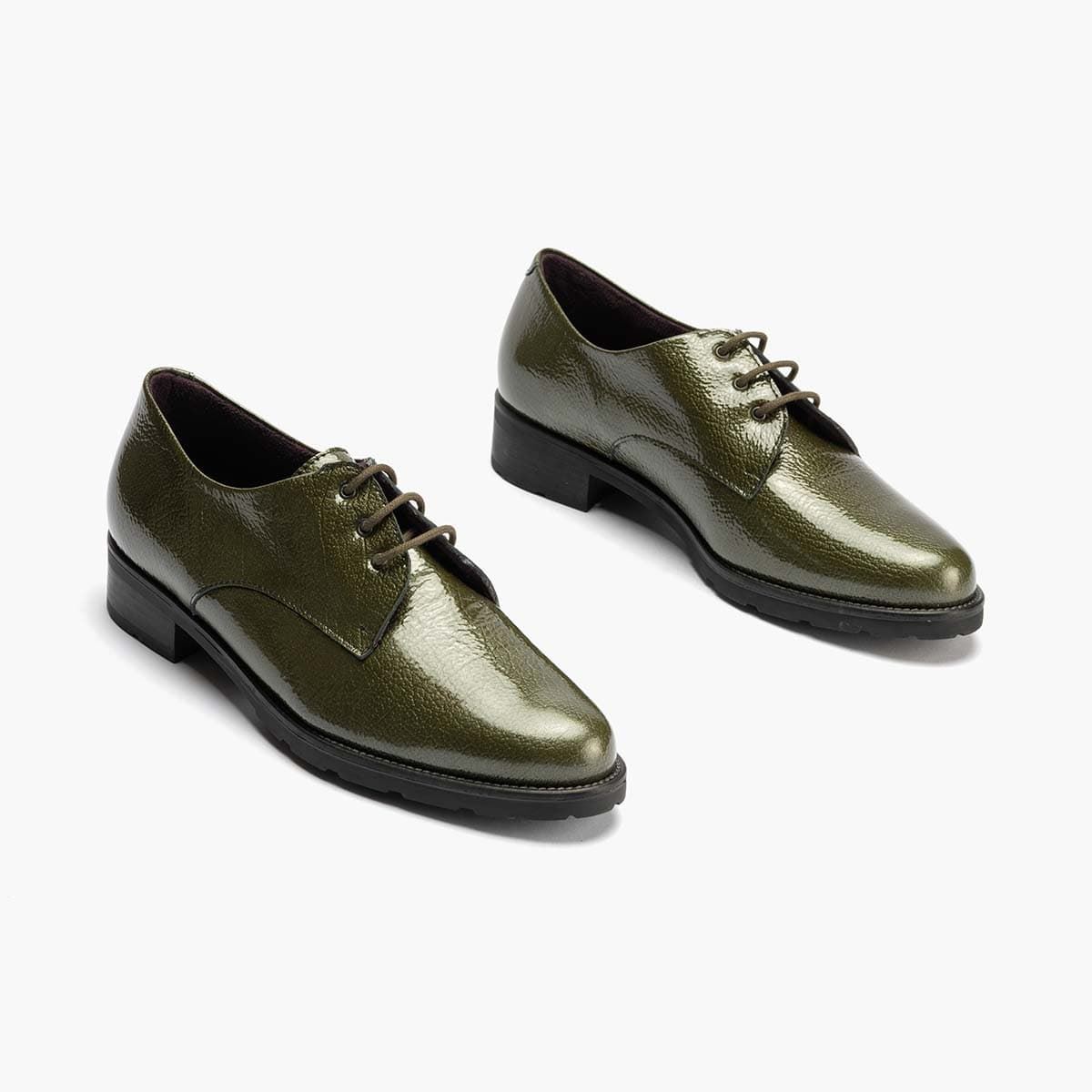 Pitillos_  Blucher en charol verde - Imagen 4