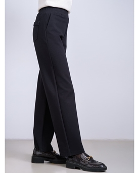 Scorzzo_ Pantalón recto negro/piedra - Imagen 2