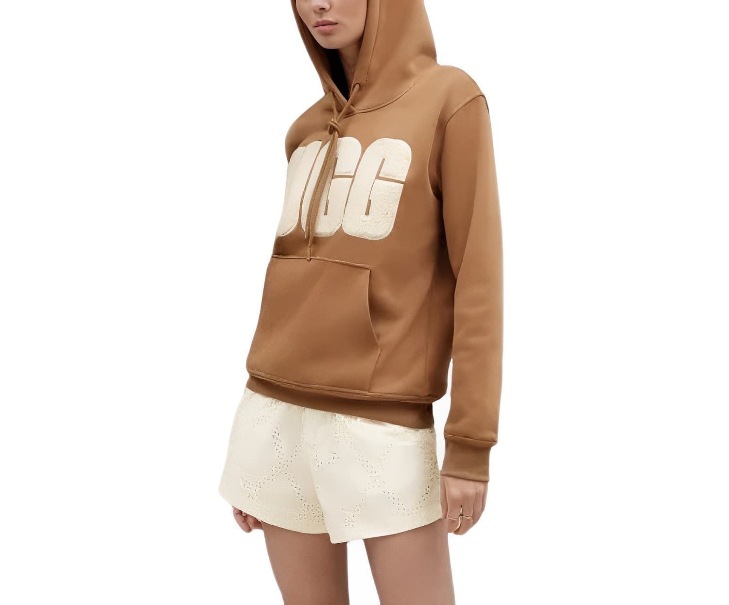 UGG_ Sudadera capucha color cuero - Imagen 1