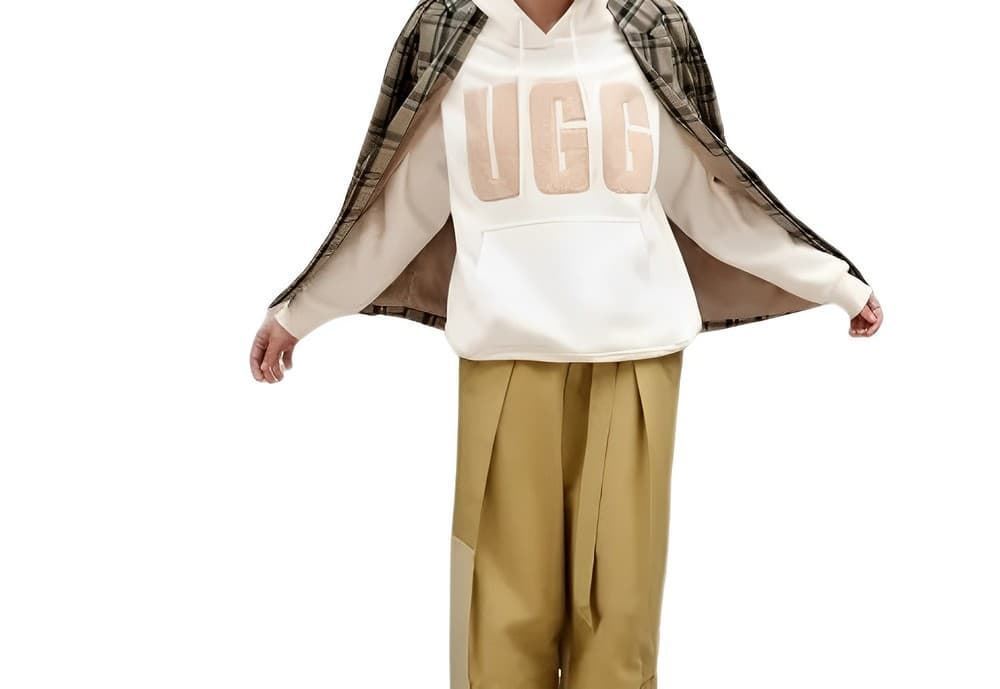 UGG_ Sudadera capucho logo felpa - Imagen 1